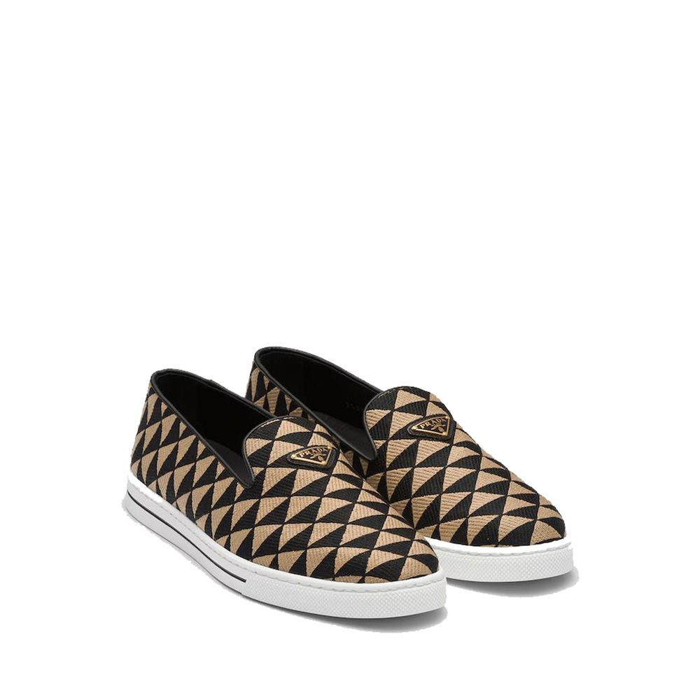 Black Canvas Slip-On Loafers