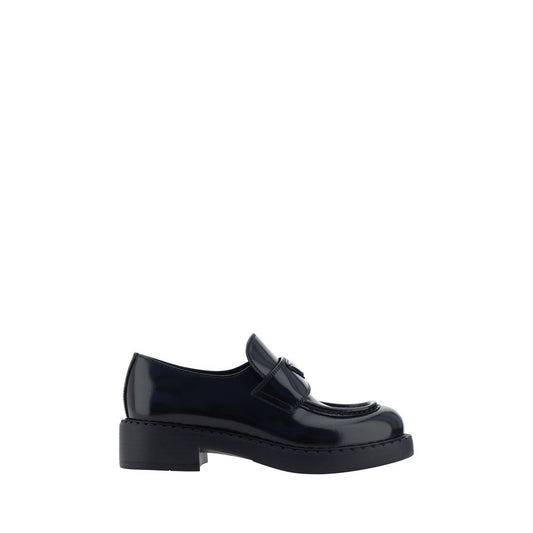 Black Calf Leather Bos Taurus Slip-On Loafers