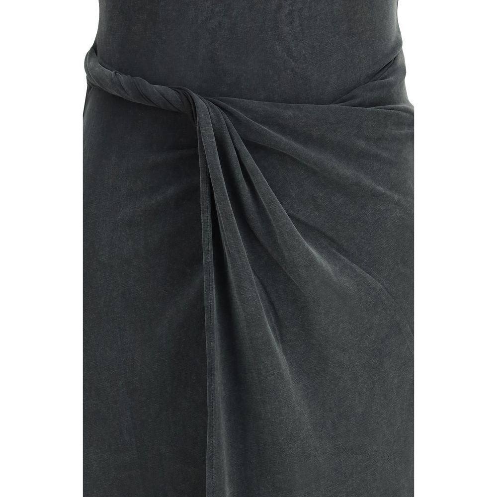 Gray Modal Casual Dress