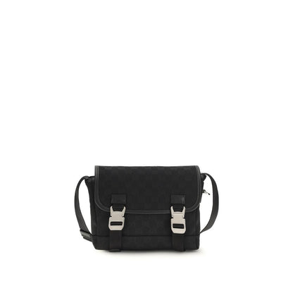 Black Polyester Shoulder Bag