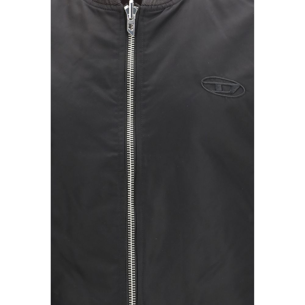 Brown Polyamide Sleveless Jacket