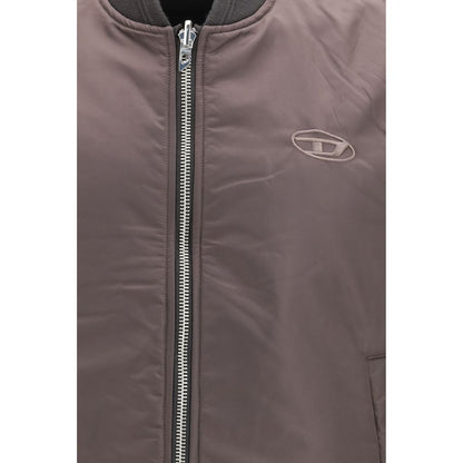 Brown Polyamide Sleveless Jacket