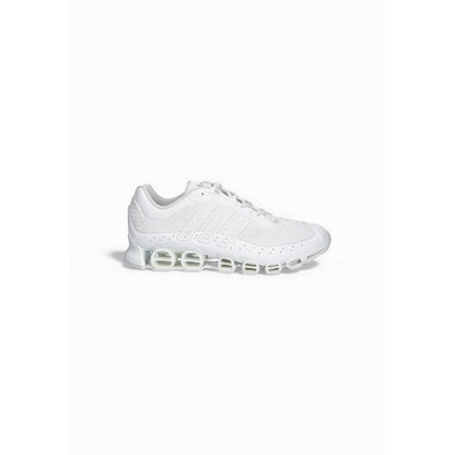 White Synthetic Athletic Sneakers