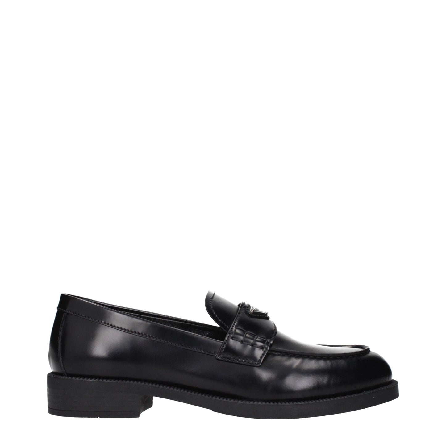 Black Leather Slip-On Loafers