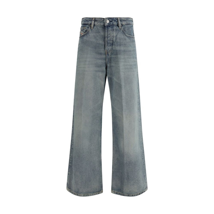 Blue Cotton Relaxed Fit Jeans