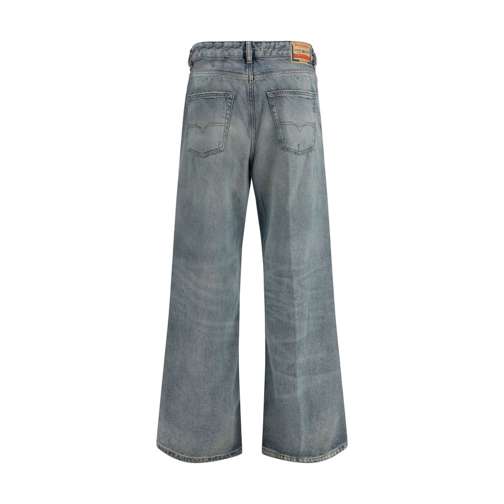 Blue Cotton Relaxed Fit Jeans