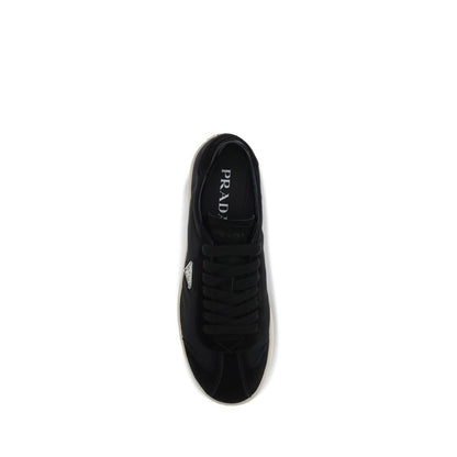 Black Polyamide Low Top Sneakers