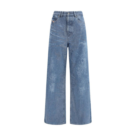 Blue Cotton Relaxed Fit Jeans