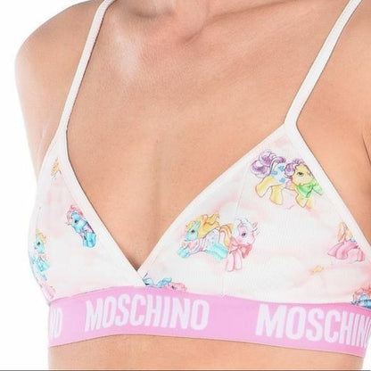 White My Little Pony Bra Briefs Set Two Piece Bikini