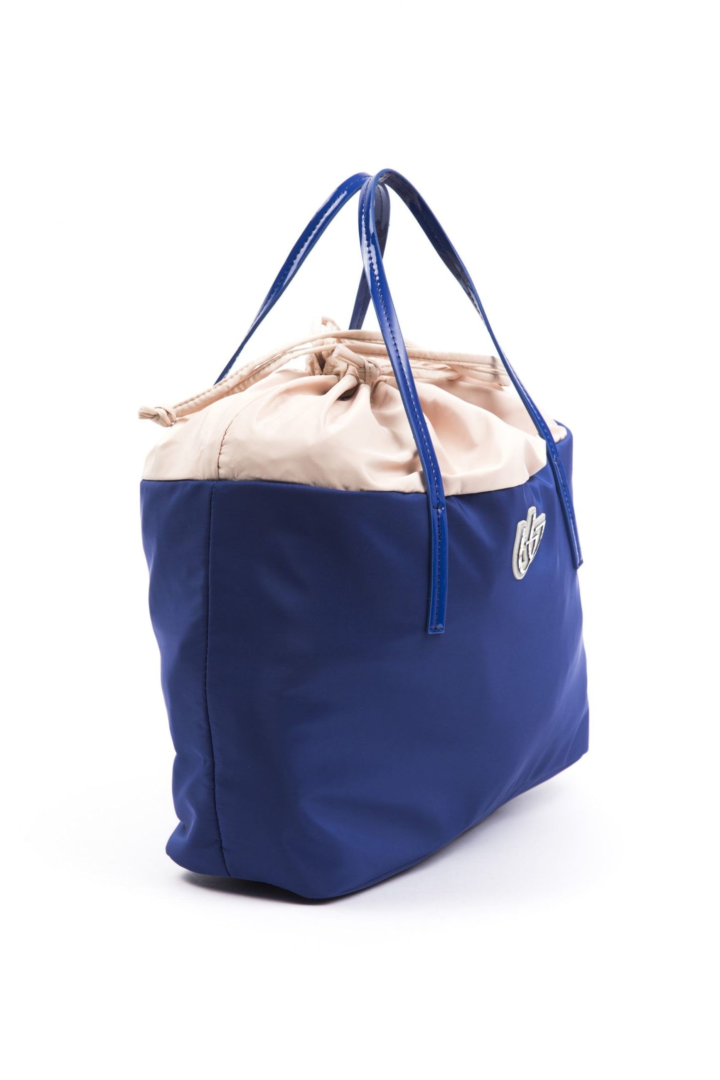 Blue Polyester Women Shoulder Bag