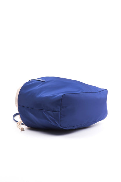 Blue Polyester Women Shoulder Bag