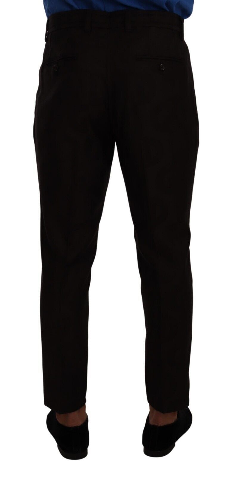 Bordeaux Wool Men Skinny Trouser Pants