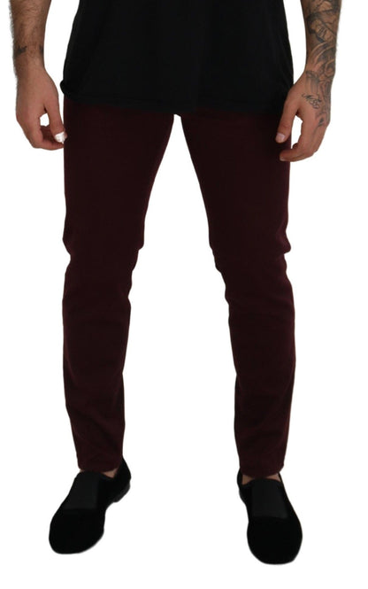Bordeaux Cotton Stretch GOLD Denim Jeans