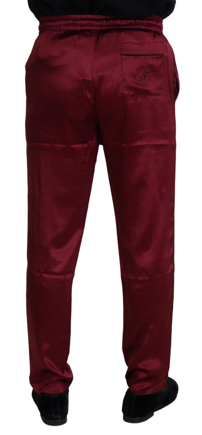 Bordeaux Silk DG Sleep Lounge Pants