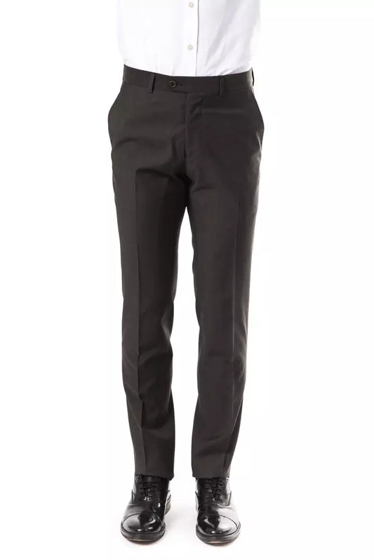 Gray Wool Men's Pant