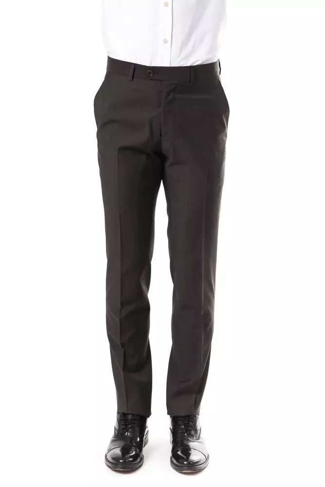 Gray Wool Men's Pant