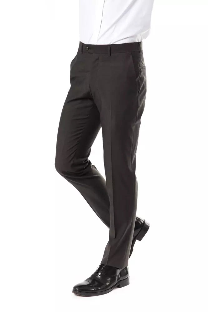 Gray Wool Men's Pant