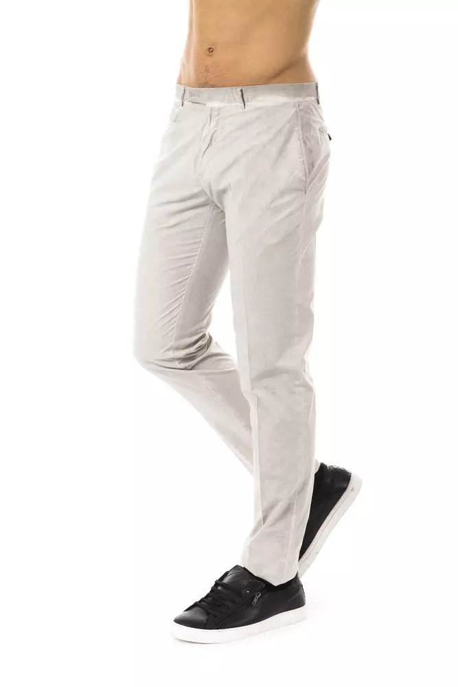 Gray Cotton Mens Pant