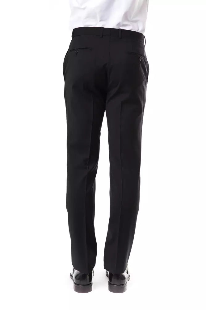 Gray Wool Mens Suit Pant