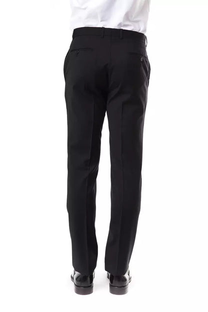 Gray Wool Mens Suit Pant