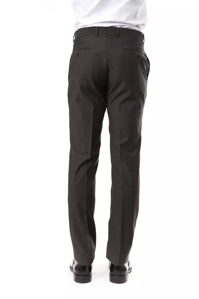 Gray Wool Men's Pant