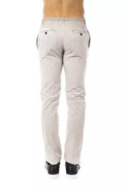 Gray Cotton Mens Pant