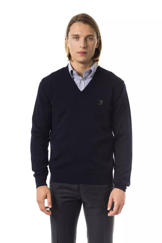 Blue Merino Men Sweater