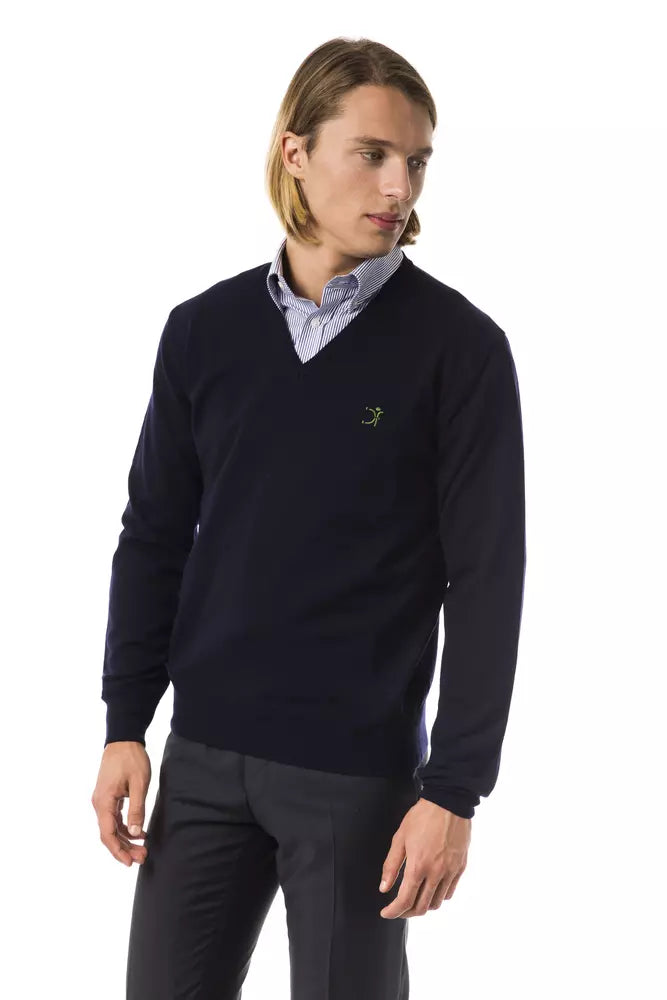 Blue Merino Men Sweater