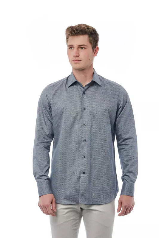 Black Cotton Men's Shirt