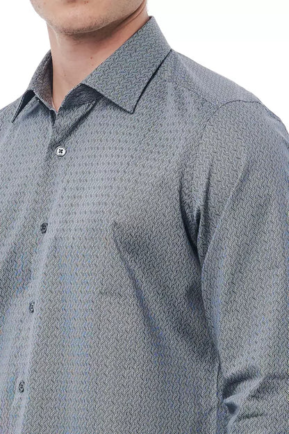 Black Cotton Men's Shirt
