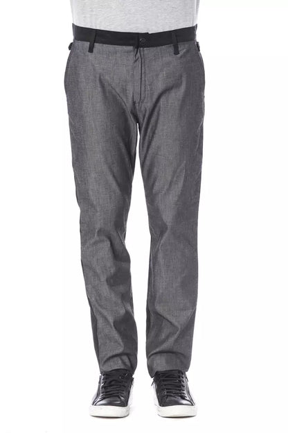Black Cotton Men Pants