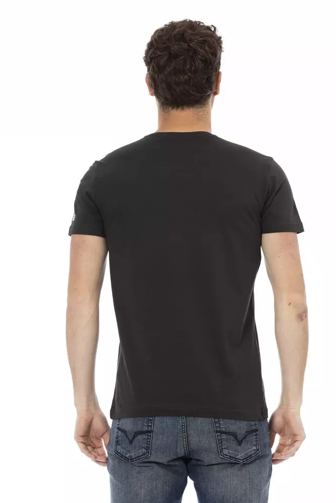 Black Cotton Men's T-Shirt