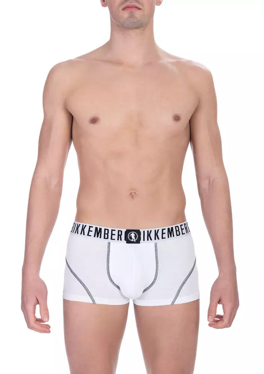 White Cotton Men's Trunk Twin Pack