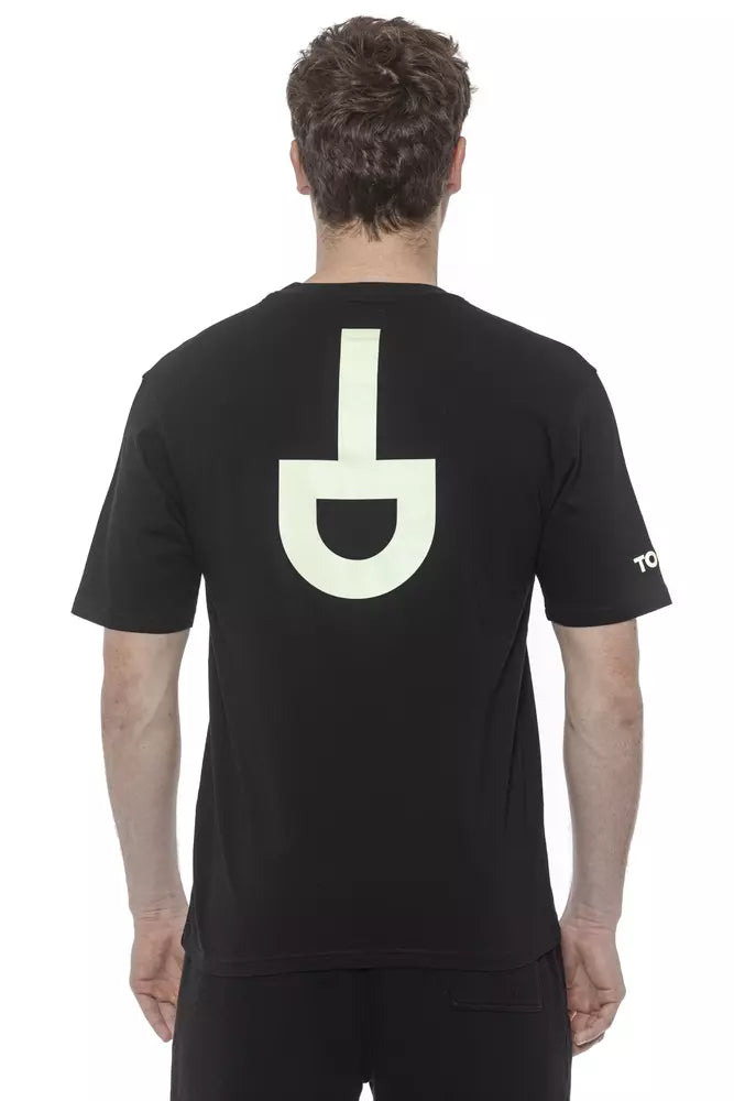 Black Cotton Men's T-Shirt