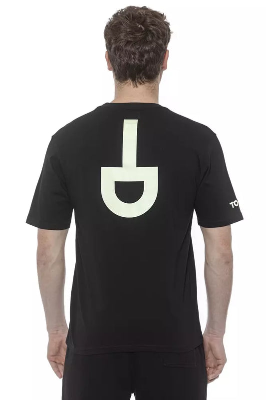 Black Cotton Men's T-Shirt