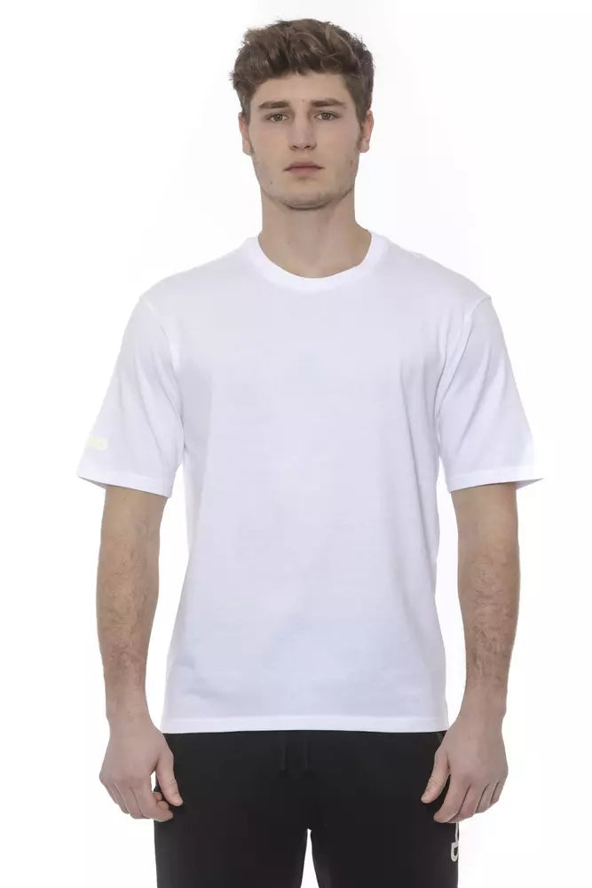 White Cotton Men's T-Shirt
