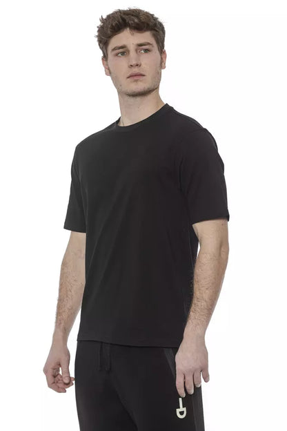 Black Cotton Men's T-Shirt