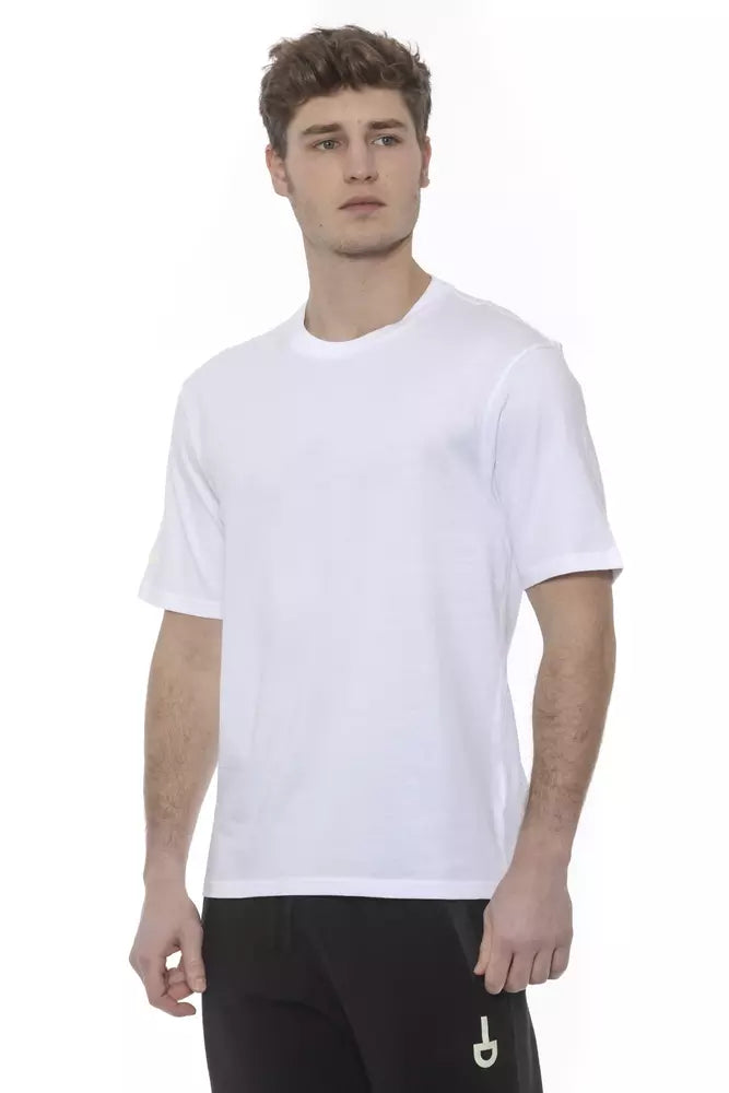 White Cotton Men's T-Shirt
