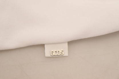 White Logo Print Cotton Short Sleeves T-shirt