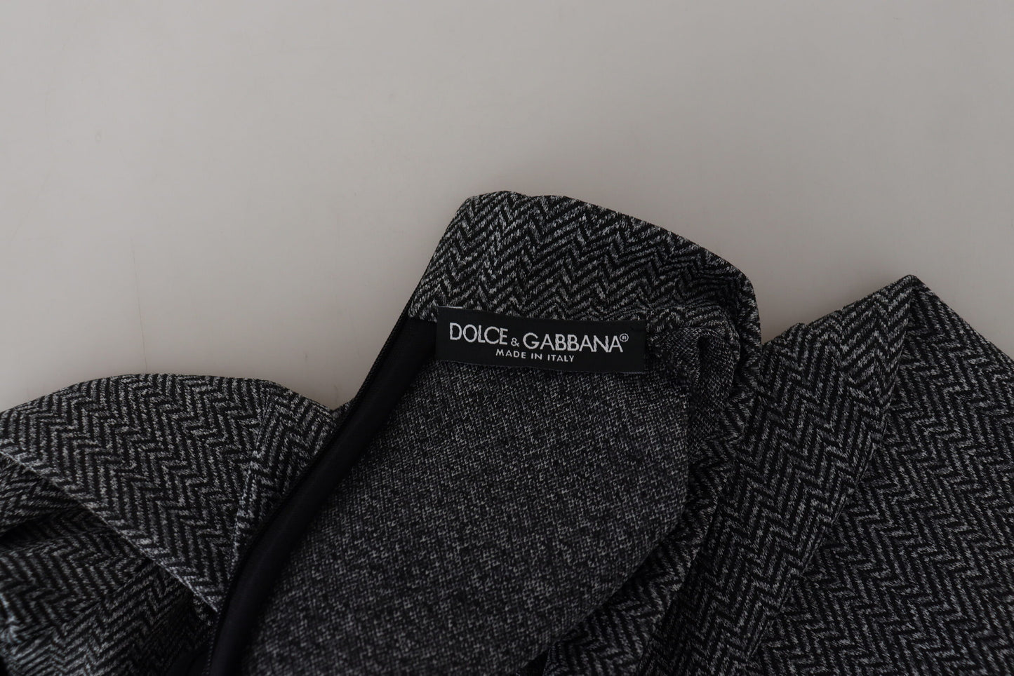 Dark Gray Nylon Turtleneck Pullover Sweater