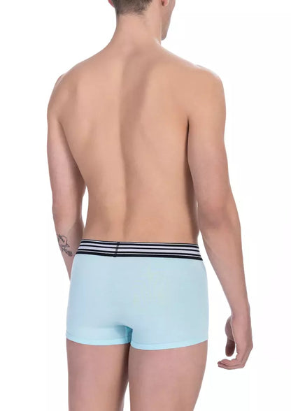 Light Blue Cotton Men Trunk Boxer Pack
