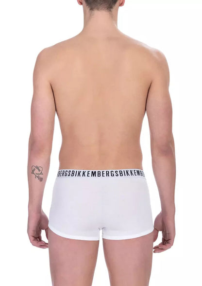 White Cotton Men Underwear Trunk Duo