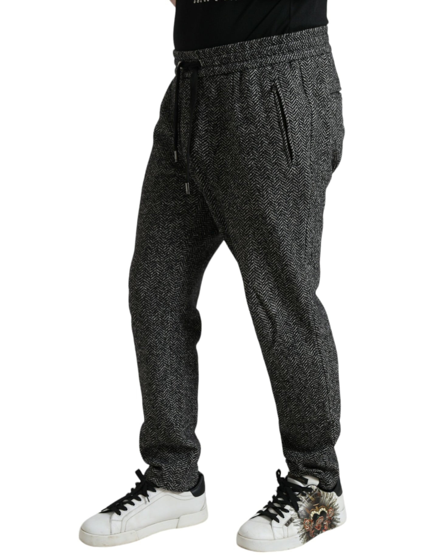 Dark Gray Fantasy Cotton Men Sweatpants Pants