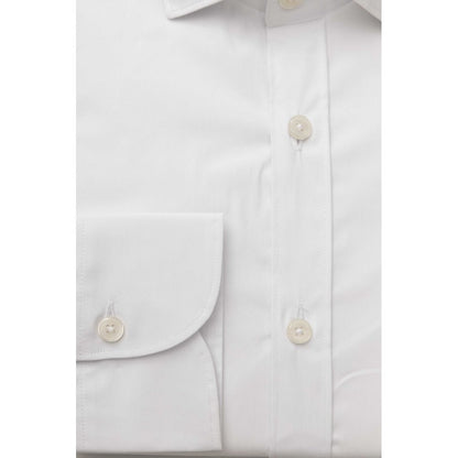 White Cotton Men's Shirt