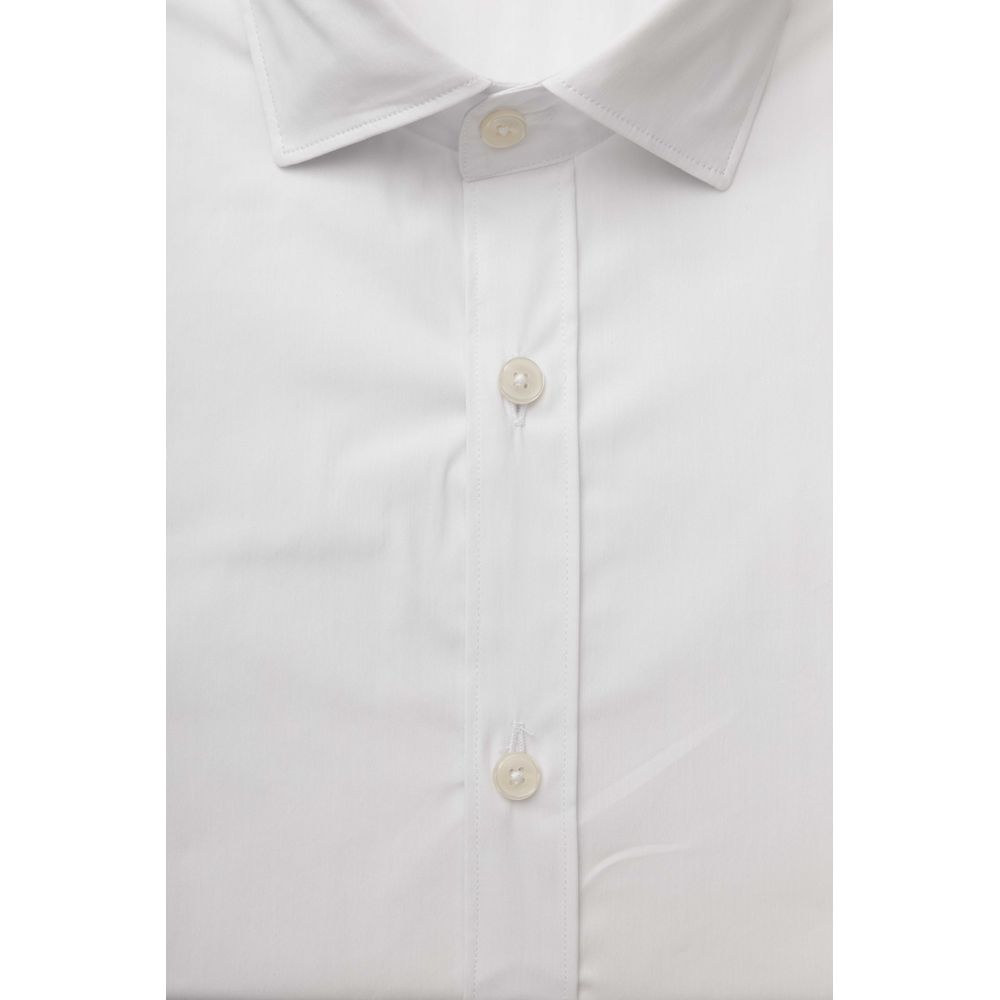 White Cotton Men's Shirt