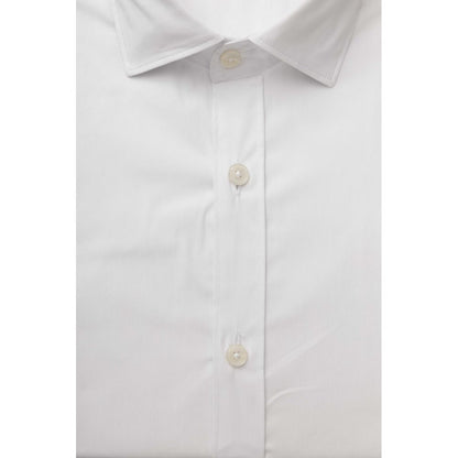 White Cotton Men's Shirt