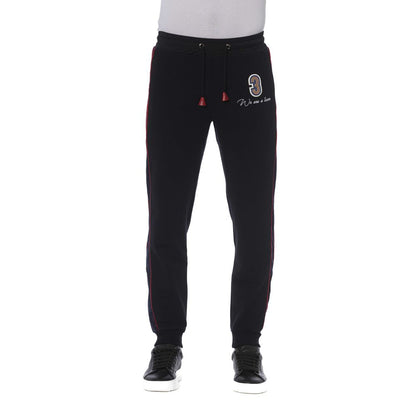 Black Cotton Men's Sports Pant
