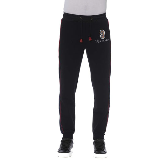 Black Cotton Men's Sports Pant