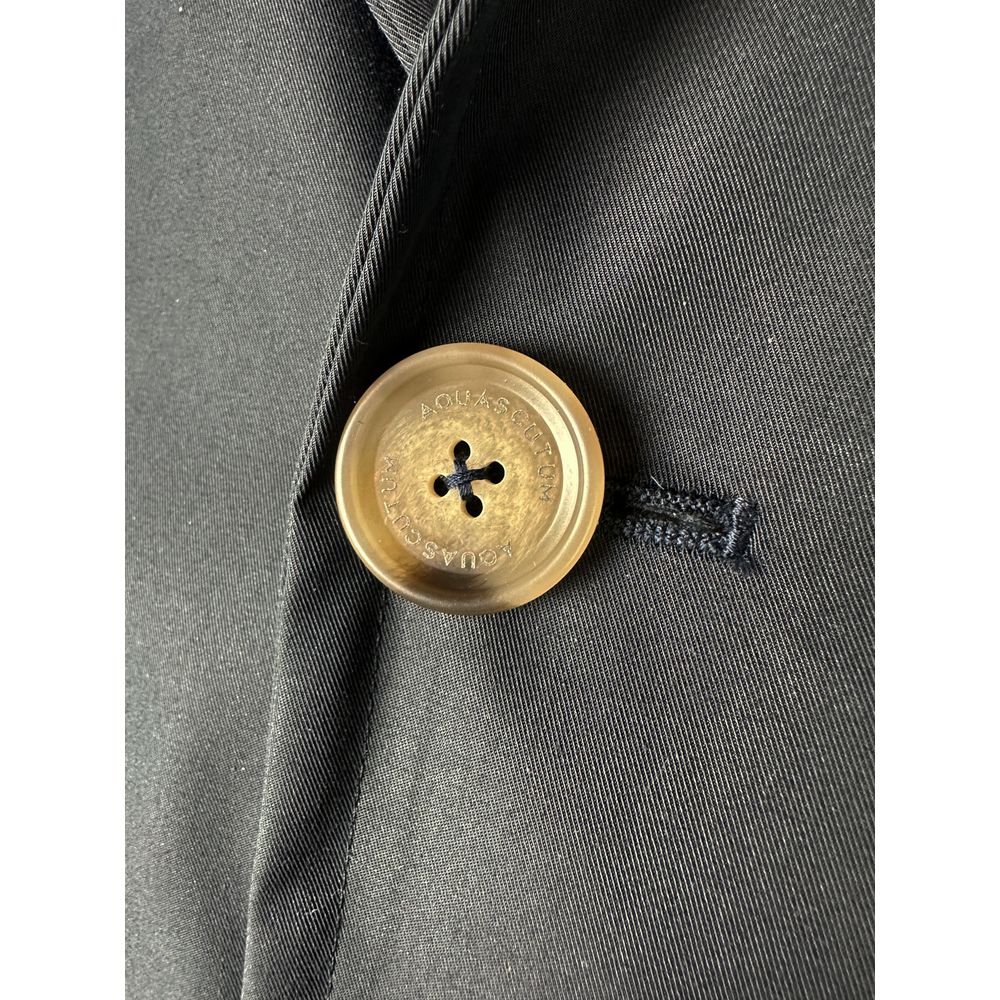 Blue Cotton Men Jacket