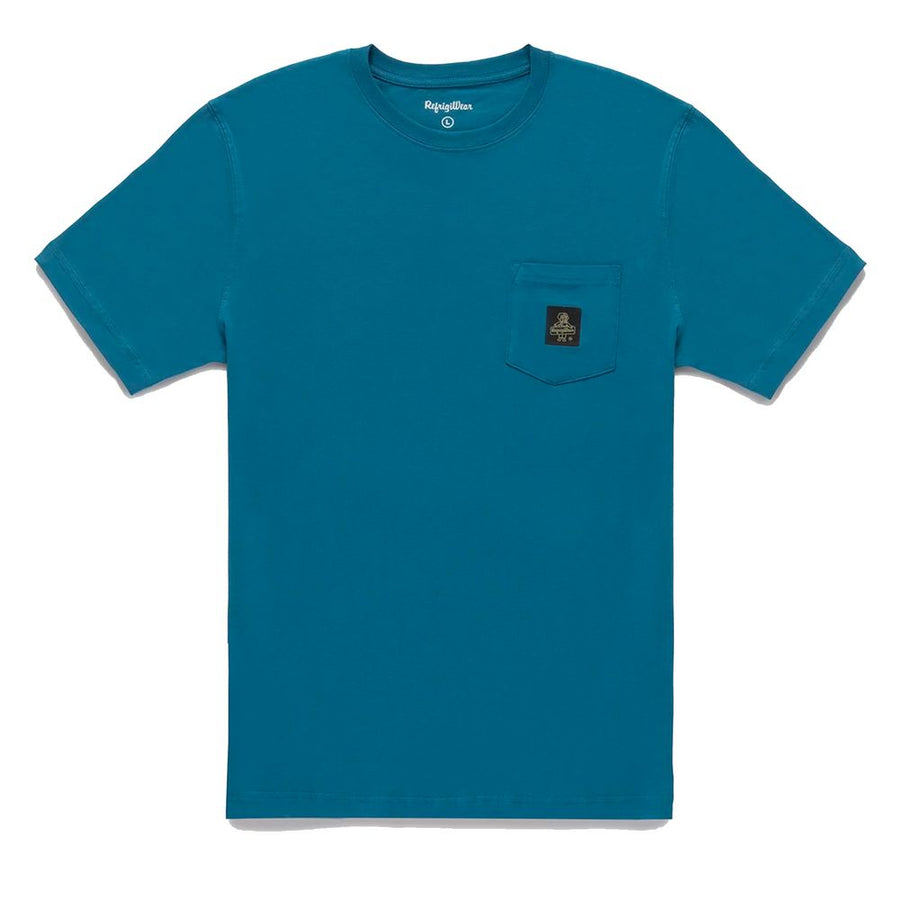 Light Blue Cotton Men T-Shirt